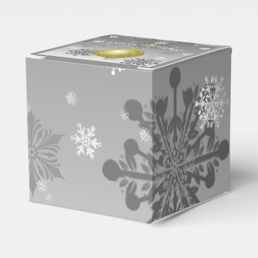 Gold Fancy kerstsierbox Bedankdoosjes (Voorkant Zijde)