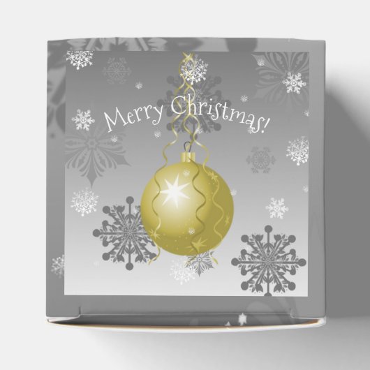 Gold Fancy kerstsierbox Bedankdoosjes (Bovenkant)