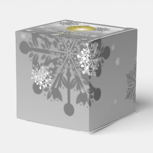 Gold Fancy kerstsierbox Bedankdoosjes (Achterkant)