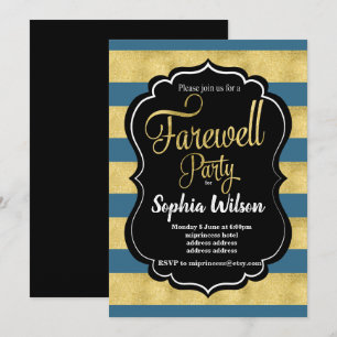 Gold Farewell-partij nodigt uit Kaart