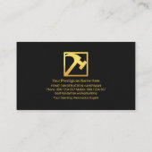 Gold Faucet Pipet Handyman Tools Line Visitekaartje (Achterkant)