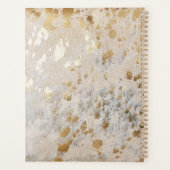 Gold Faux Cowhide Imprimer Metallic Cowgirl Wester (Dos)