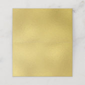 Gold Faux Folie Wedding Gevouwen Plaats Kaarten (Buitenkant ongevouwen)
