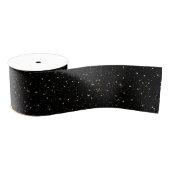 Gold faux glitter and sparkles grosgrain lint (Spoel)
