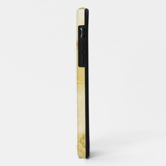 Gold Faux Glitter Case-Mate iPhone Case (Achterkant/links)