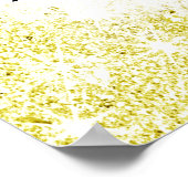 Gold, Faux Glitter, Custom, Weddenschap Welcome Poster (Hoek)