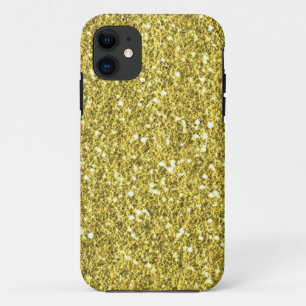 Gold Faux Glitter Hoesje-Mate iPhone 5 Hoesje
