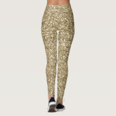 Gold Faux Glitter Leggings (Achterkant)