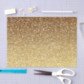 Gold Faux Glitter Ombre Tissuepapier (Craft)