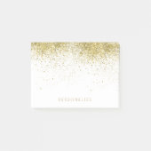 Gold Faux Glitter Post-it® Notes (Voorkant)
