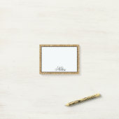 Gold Faux Glitter Post-it® Notes (Op bureau)