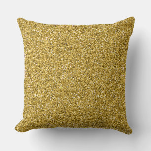 Gold Faux Glitter Sierkussen