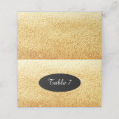 Gold Faux Glitter Table Seating Numbers (Buitenkant ongevouwen)