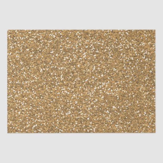 Gold Faux Glitter Tissuepapier (Voorkant)
