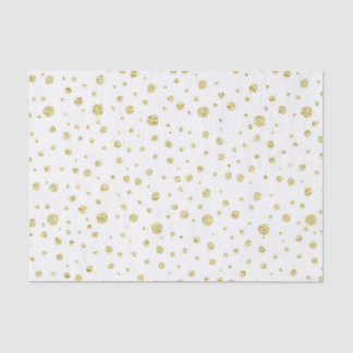 Gold Faux Glitter Wrapping Paper Tissuepapier