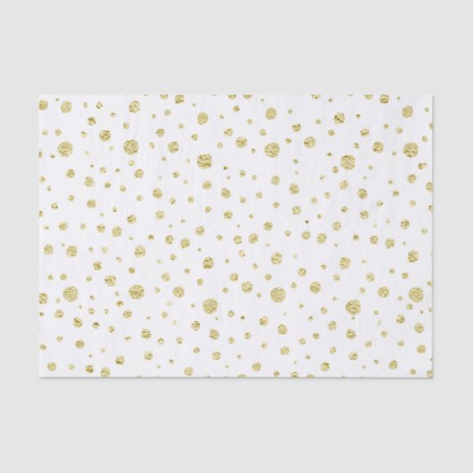 Gold Faux Glitter Wrapping Paper Tissuepapier (Voorkant)