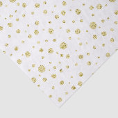 Gold Faux Glitter Wrapping Paper Tissuepapier (Detail)