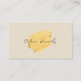 Gold Faux Modern Professional Luxe Unieke Visitekaartje