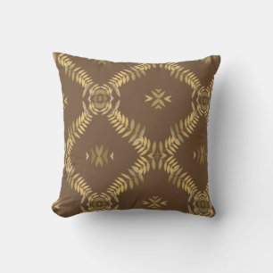 Gold Fern Mosaic Kussen