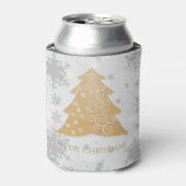 Gold Festive-kerstboomkoeler Blikjeskoeler (Blikje Voorkant)