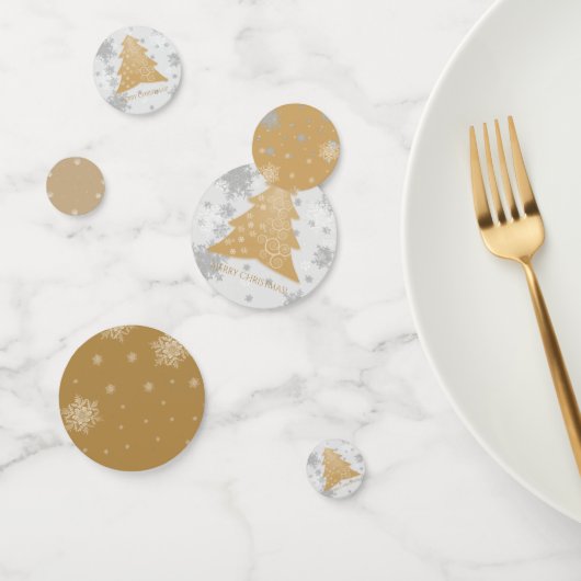 Gold Festive-kerstboomtafel-Confetti Confetti (Groep)