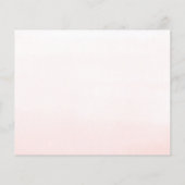 Gold Feuille Green Elegant Pink Advice Card (Dos)