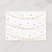 Gold Fiesta Cactus Baby shower Book Request Informatiekaartje (Achterkant)