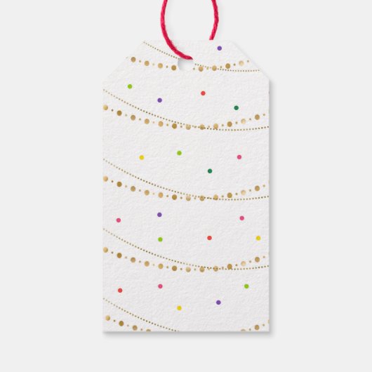 Gold Fiesta Cactus Baby shower Dank u Cadeaulabel (Achterkant)