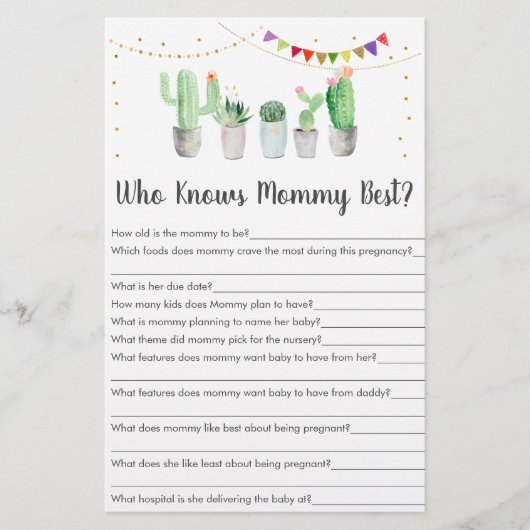 Gold Fiesta Cactus die mama het beste spel kent (Voorkant)