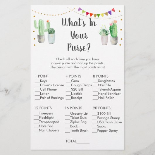 Gold Fiesta Cactus Wat zit er in je spel? (Voorkant)