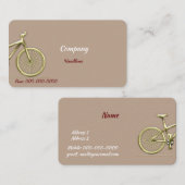 Gold-fiets Visitekaartje (Voorkant / Achterkant)