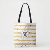 Gold Fifty & Fabulous Sac fourre-tout Confetti (Devant)