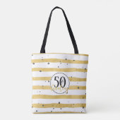 Gold Fifty & Fabulous Sac fourre-tout Confetti (Dos)