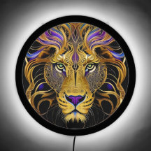 Gold Filigree Lion