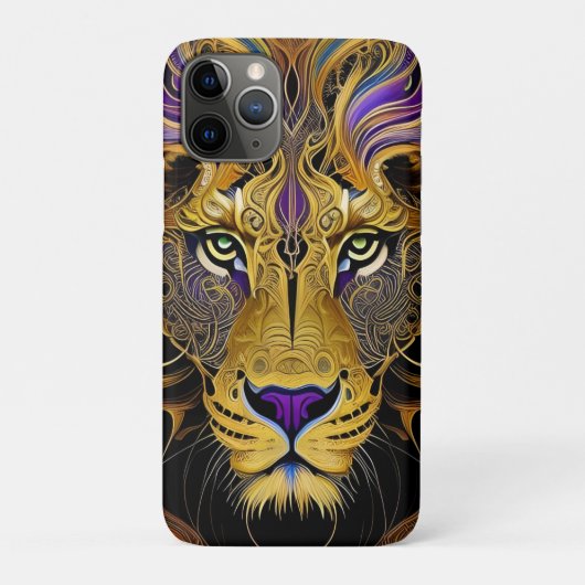 Gold Filigree Lion Case-Mate iPhone Case (Achterkant)