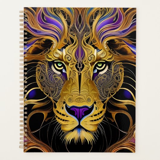 Gold Filigree Lion Planner (Voorkant)