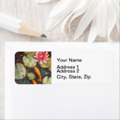 Gold Fish Koi Pond Water Lilie Etiket (Insitu)