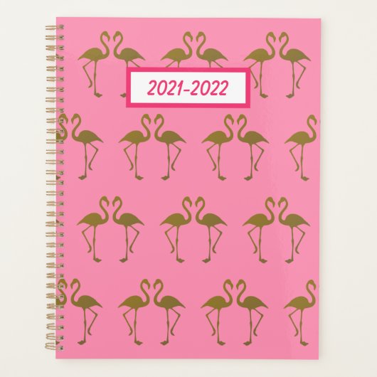 Gold Flamingo Planner (Voorkant)