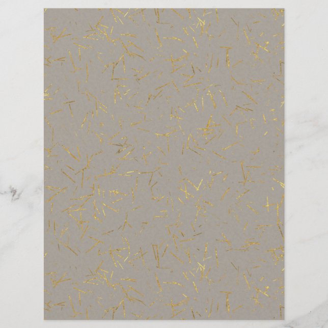 Gold Flecked Scrapbook Paper (Voorkant)