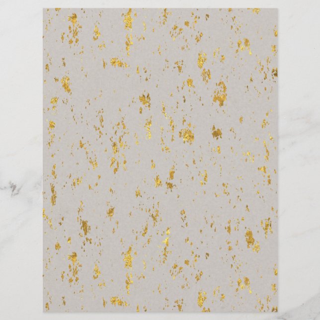 Gold Flecked Scrapbook Paper (Voorkant)