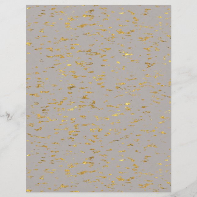 Gold Flecked Scrapbook Paper (Voorkant)