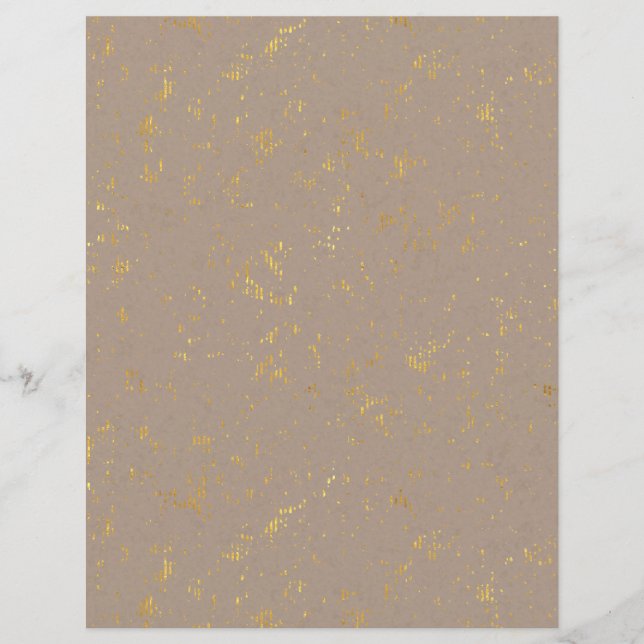 Gold Flecked Scrapbook Paper (Voorkant)