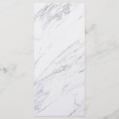 Gold Flecks & Marble Wedding Menu (Achterkant)