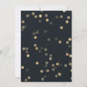 Gold Flecks Starry Night Bridal Shower Invitation (Dos)
