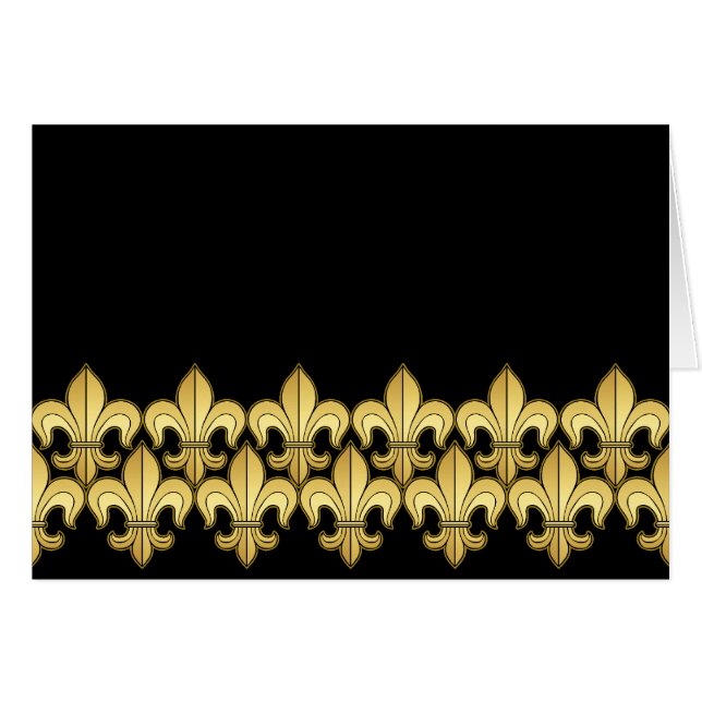 Gold Fleur de lis (Voorkant Horizontaal)