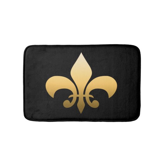 Gold Fleur de Lis Badmat (Voorkant)