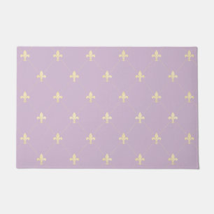 Gold Fleur-de-Lis Lila Deurmat