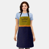 Gold Fleur-de-lis Persoonlijk Apron Schort (Gedragen)