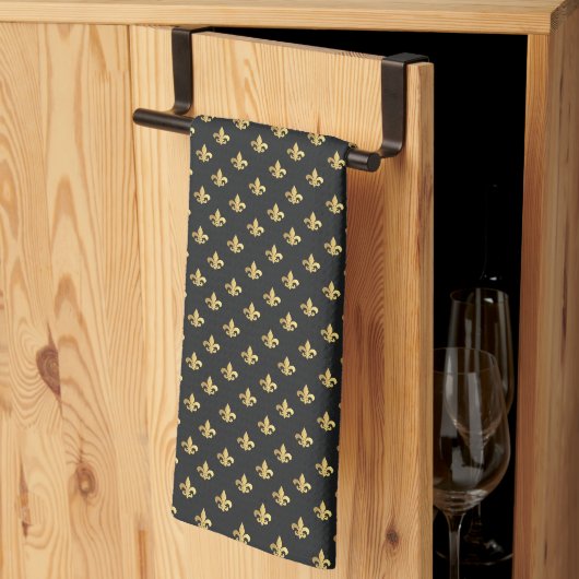 Gold Fleur De Lis Theedoek (Derde Gevouwen)