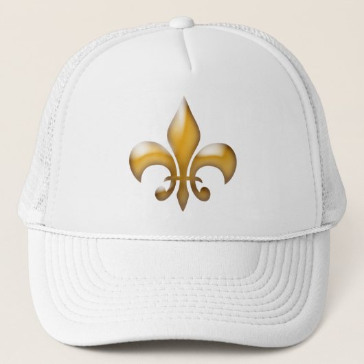 Gold Fleur de Lis Trucker Pet (Voorkant)